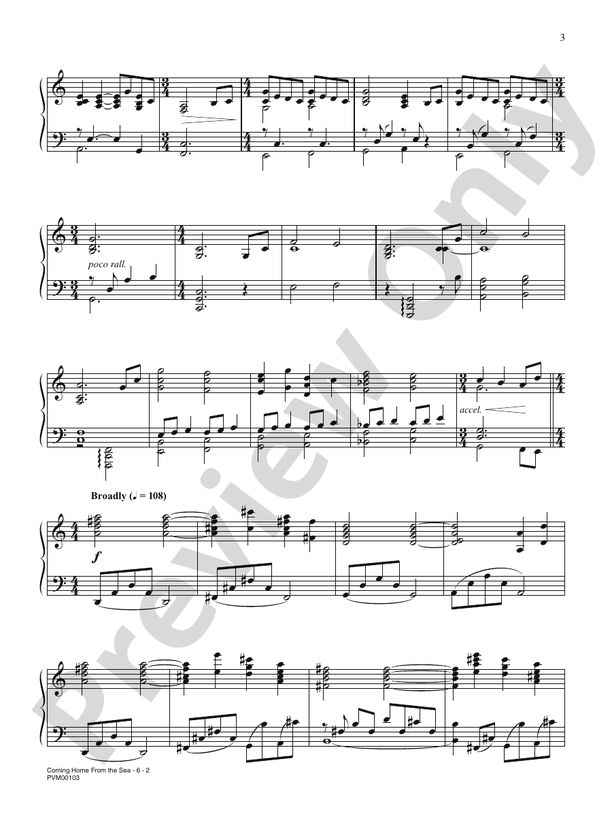 Coming Home from the Sea (from The Perfect Storm) - Piano (Digital Download)