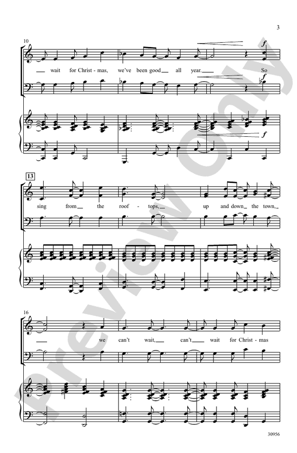 Can't Wait for Christmas – 3-Part Mixed Choral Octavo (Digital Download)