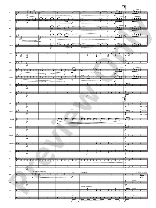 Prophetic Dances - Concert Band Conductor Score & Parts(Digital Download)