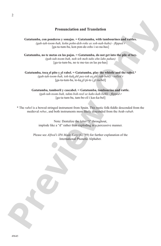 Gatatumba - SATB, a cappella Choral Octavo (Digital Download)