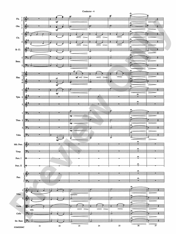 Band of Brothers - Full Orchestra Conductor Score & Parts (Digital Download)