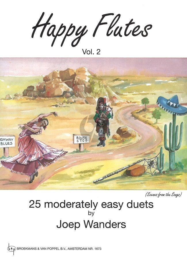 Happy Flutes Volume 2 - 2 Flutes by Wanders Broekmans 1673MK