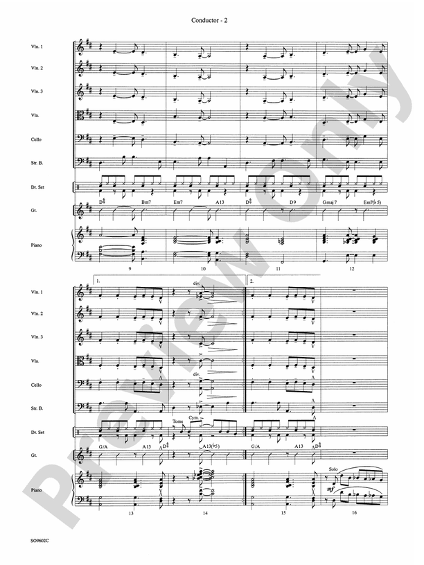 I Got Rhythm (Arr. Calvin Custer) - String Orchestra Conductor Score & Parts (Digital Download)