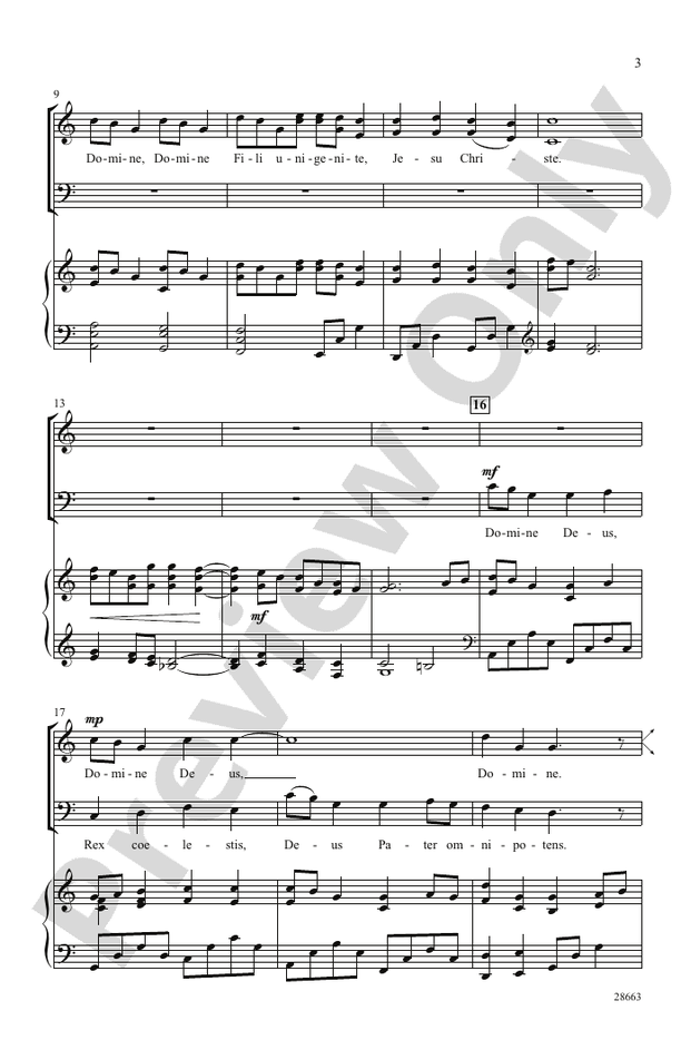 Domine Deus – SAB Choral Octavo (Digital Download)