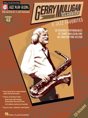 Gerry Mulligan Classics - Jazz Play-Along Volume 43 - Bb Instrument|Bass Clef Instrument|C Instrument|Eb Instrument Hal Leonard Lead Sheet /CD