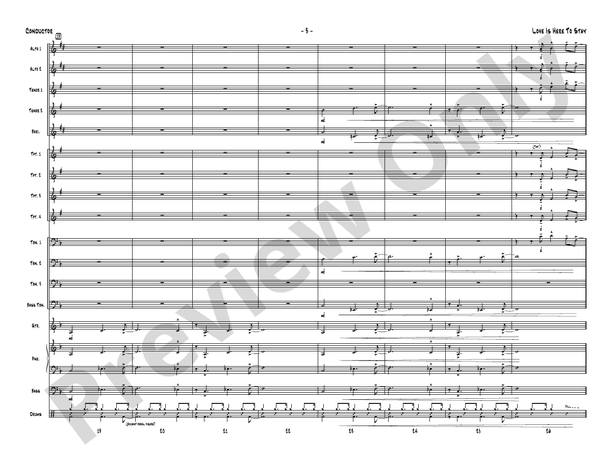 Love Is Here to Stay (Grade 3.5) - Jazz Ensemble Conductor Score & Parts(Digital Download)