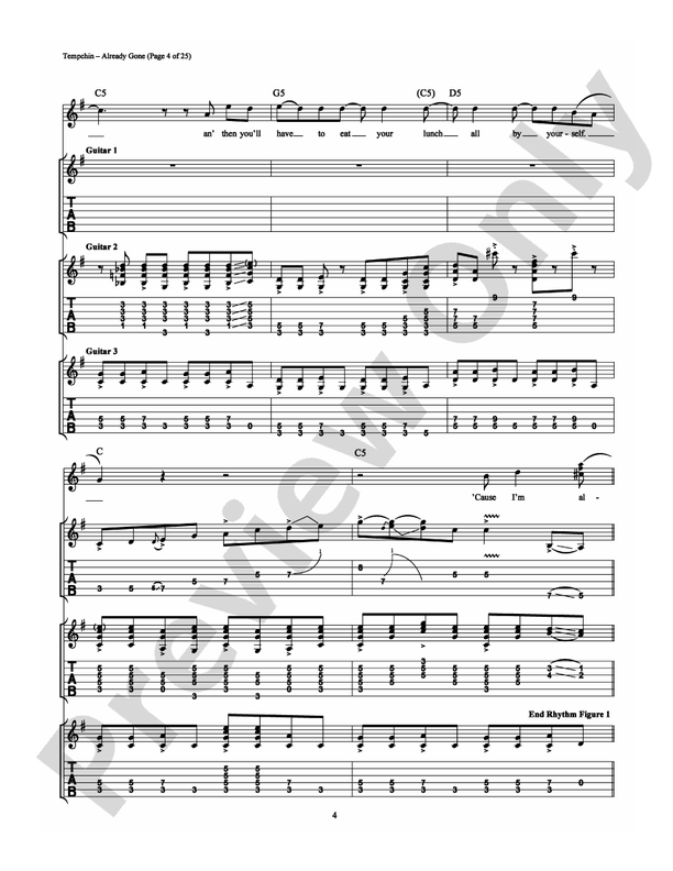 Already Gone - Guitar TAB (Digital Download)