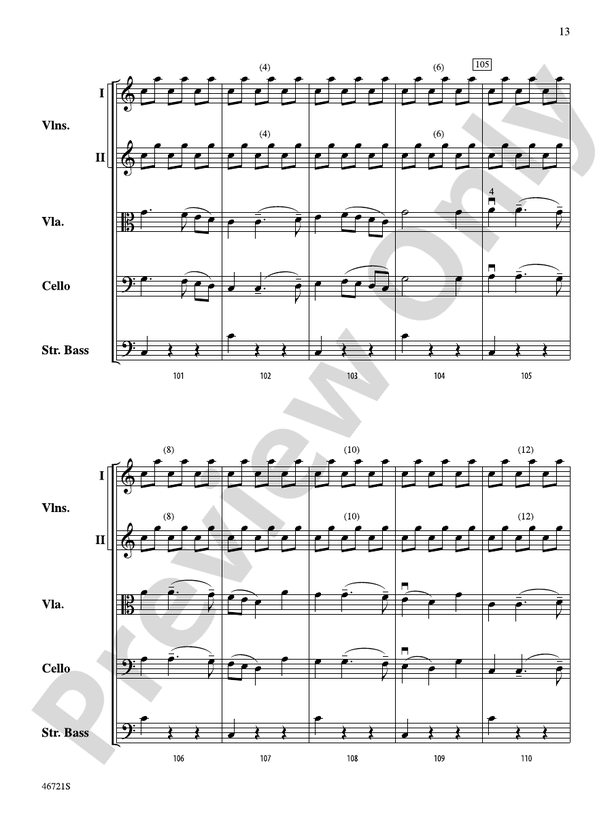 Petrushka - String Orchestra Conductor Score & Parts (Digital Download)