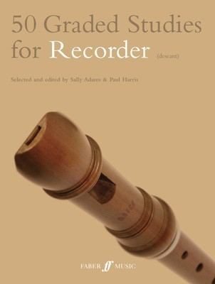 50 Graded Studies for Recorder - Recorder Paul Harris|Sally Adams Faber Music