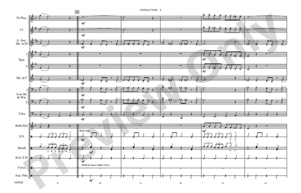 Come Go with Me – Marching Band Conductor Score & Parts (Digital Download)