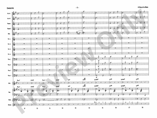 A Child Is Born - Jazz Ensemble Conductor Score & Parts(Digital Download)
