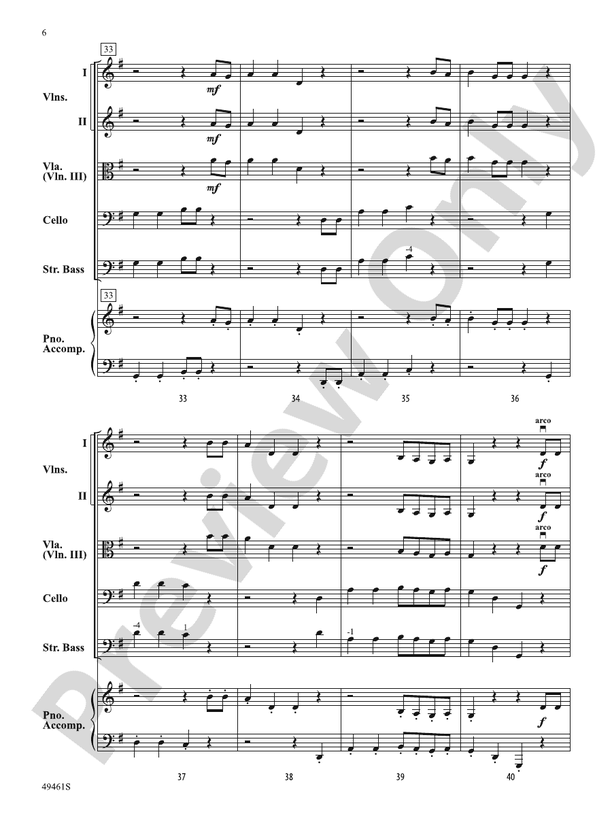 Dance of the Bowless Basses - String Orchestra Conductor Score & Parts (Digital Download)