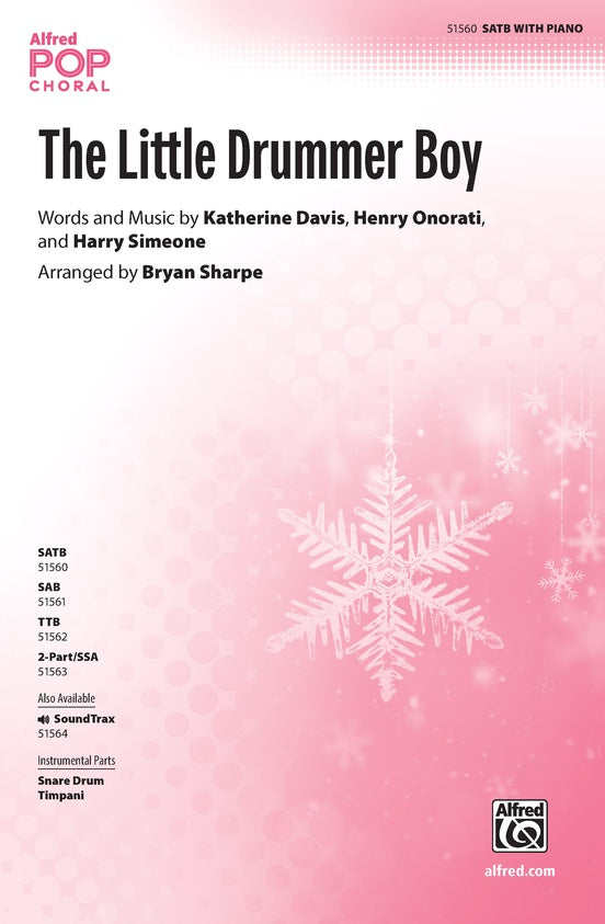 The Little Drummer Boy - SATB Choral Octavo (Digital Download)