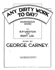 Any Dirty Work To-Day ? - Vocal/Piano (Digital Download)