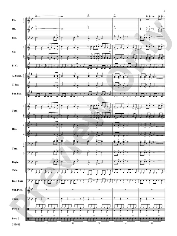 Last Friday Night (T.G.I.F) / The Edge of Glory - Concert Band Conductor Score & Parts (Digital Download)