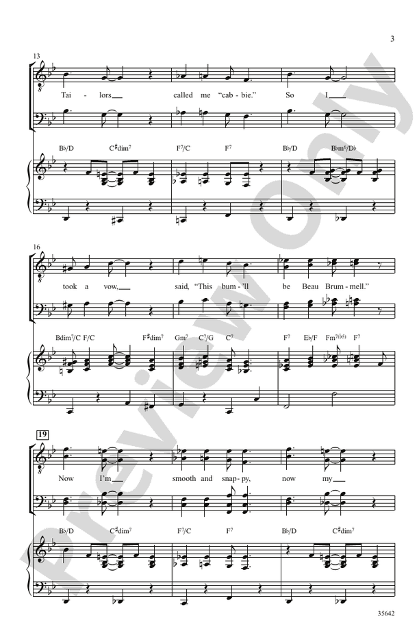All I Need Is the Girl (from the musical Gypsy) - TTBB Choral Octavo (Digital Download)