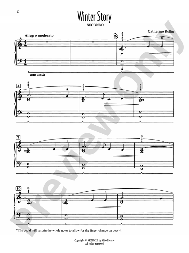 Winter Story - 1 Piano, 4 Hands (Digital Download)