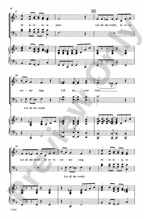 Let All the World in Every Corner Sing – SATB Choral Octavo (Digital Download)