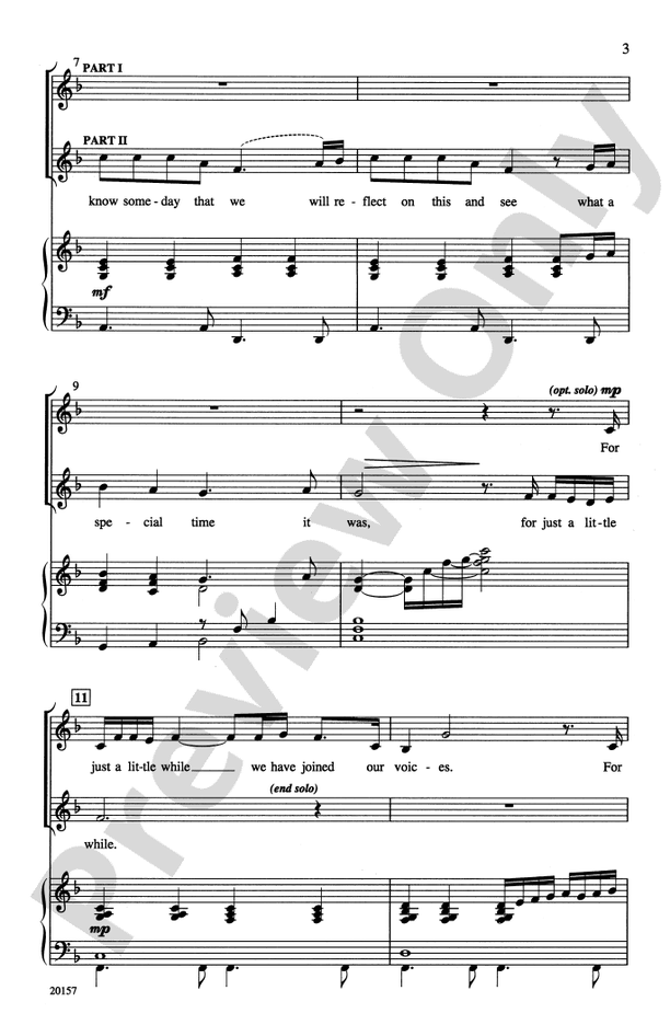 For Just a Little While – 2-Part Choral Octavo (Digital Download)