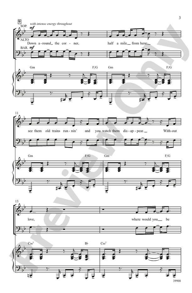 Long Train Runnin' – SAB Choral Octavo (Digital Download)