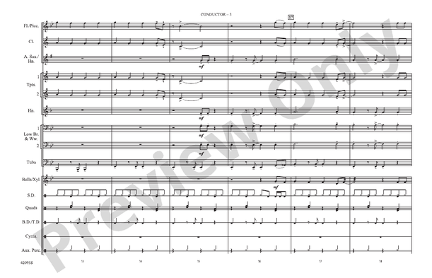 Already Gone (Arr. Doug Adams) – Marching Band Conductor Score & Parts (Digital Download)