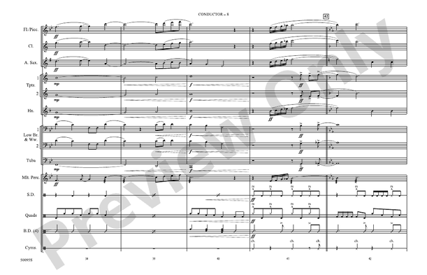 2 Be Loved – Marching Band Conductor Score & Parts (Digital Download)