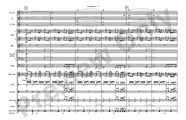 Ghostbusters (Arr. Nick Baratta) – Marching Band Conductor Score & Parts (Digital Download)