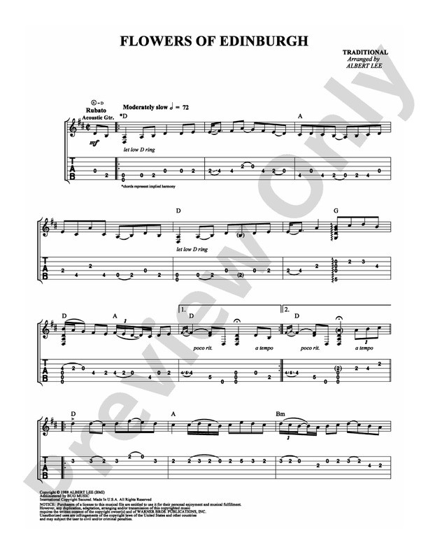 Flowers of Edinburgh - Guitar TAB (Digital Download)