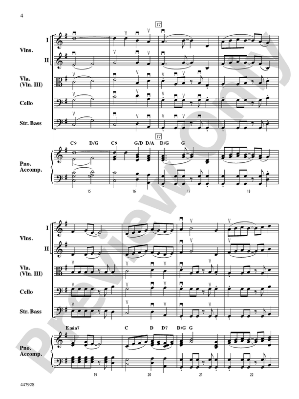 Wind Dancer - String Orchestra Conductor Score & Parts (Digital Downlo