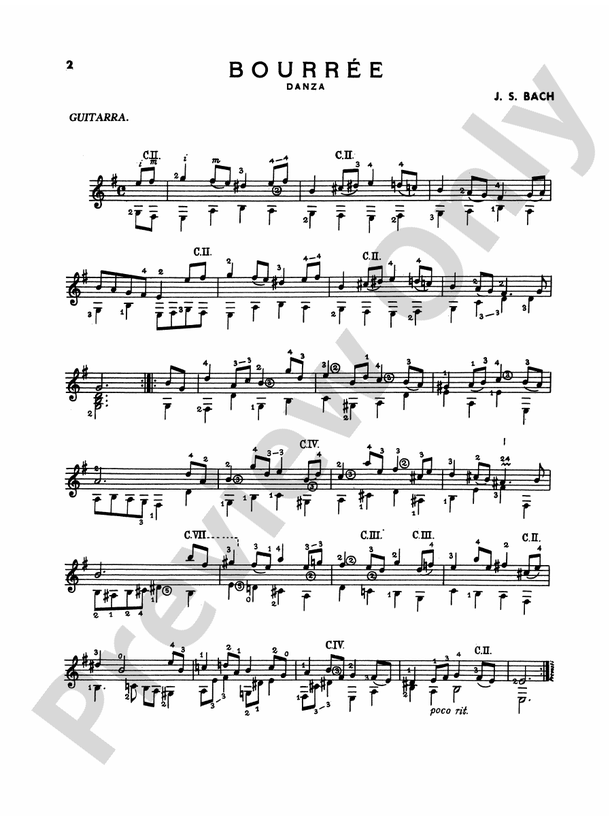Bach: Album of Various Works Transcribed for Guitar - Guitar (Digital Download)