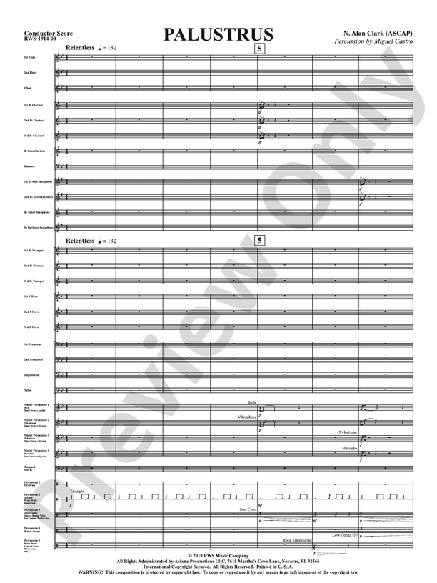 Palustrus - Concert Band Conductor Score & Parts (Digital Download)