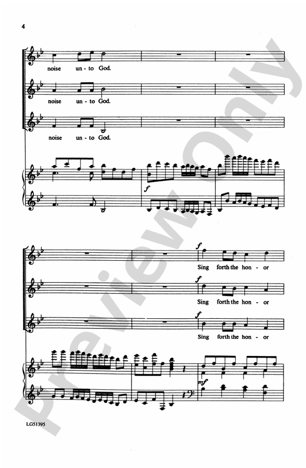 Make a Joyful Noise unto God – SSA Choral Octavo (Digital Download)