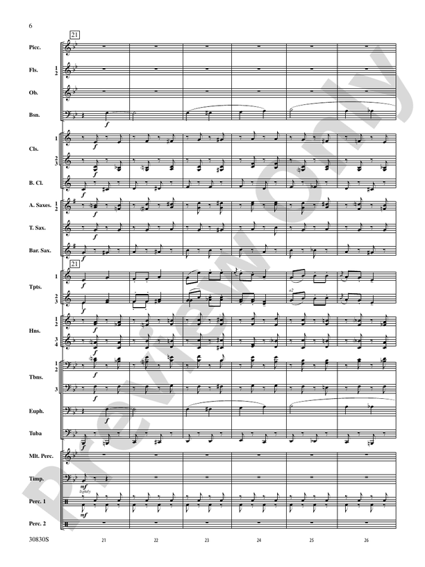 Oxford Street (March) - Concert Band Conductor Score & Parts (Digital Download)