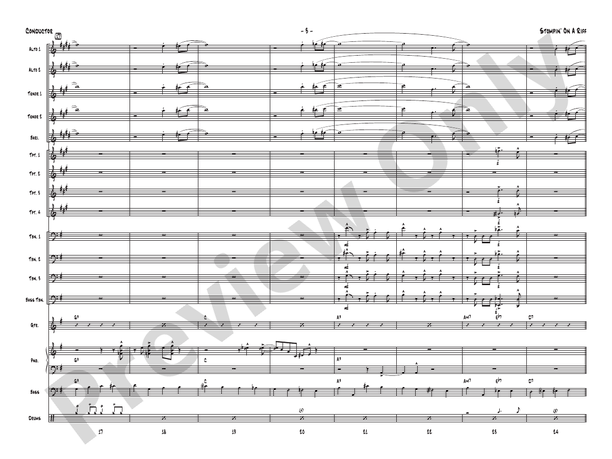 Stompin' on a Riff – Jazz Ensemble Conductor Score & Parts (Digital Download)