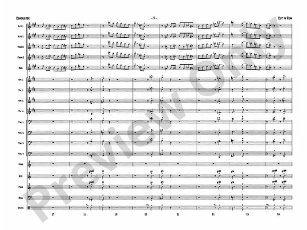 Cut 'n Run - Jazz Ensemble Conductor Score & Parts (Digital Download)