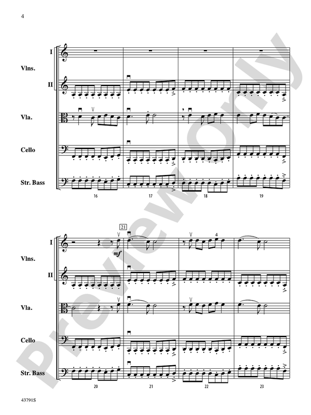 Starlight – String Orchestra Conductor Score & Parts (Digital Download)