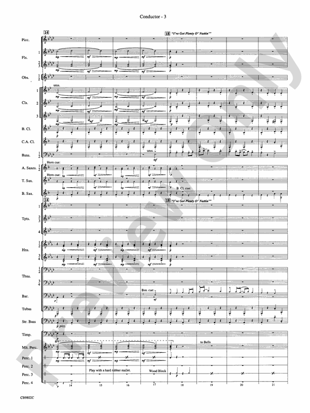 Porgy and Bess (Medley) - Concert Band Conductor Score & Parts (Digital Download)