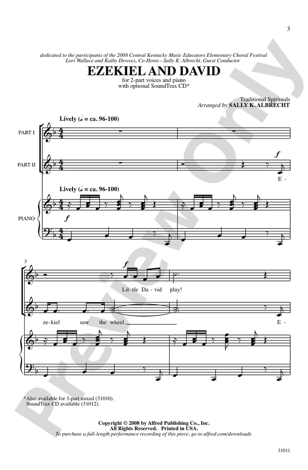 Ezekiel and David – 2-Part Choral Octavo (Digital Download)