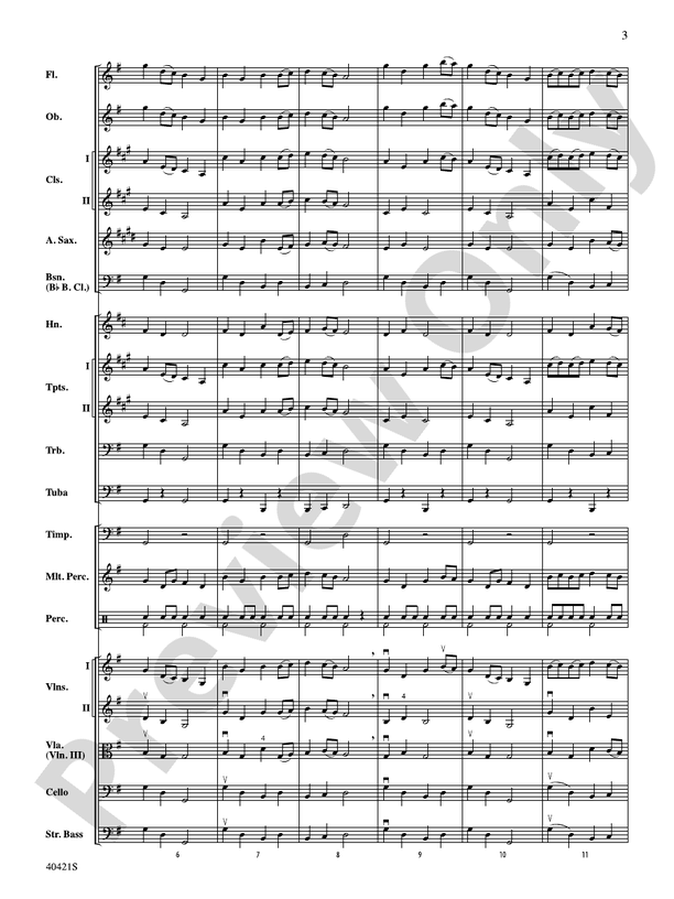 King William's March – Full Orchestra Conductor Score & Parts (Digital Download)