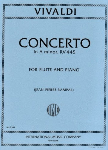 Concerto in A minor, RV 445 - for Piccolo/Piano - Antonio Vivaldi - IMC2347
