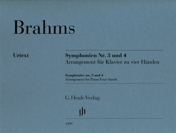 Symphonies No 3 and 4 for Piano 4 hands