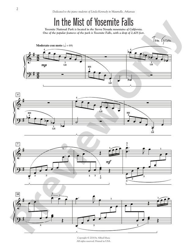 Yosemite Splendor - Piano Suite - Piano (Digital Download)