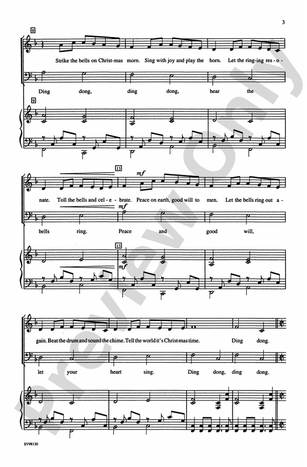 Canon of the Bells – SATB Choral Octavo (Digital Download)