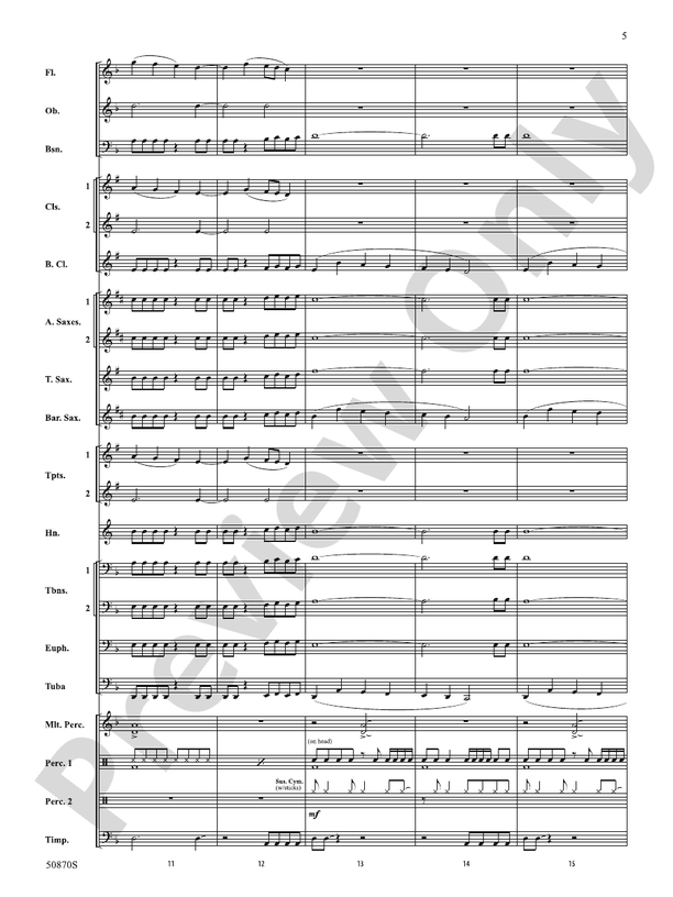 Endurance – Concert Band Conductor Score & Parts (Digital Download)
