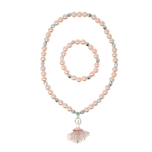 Pink Ballet Necklace & Bracelet