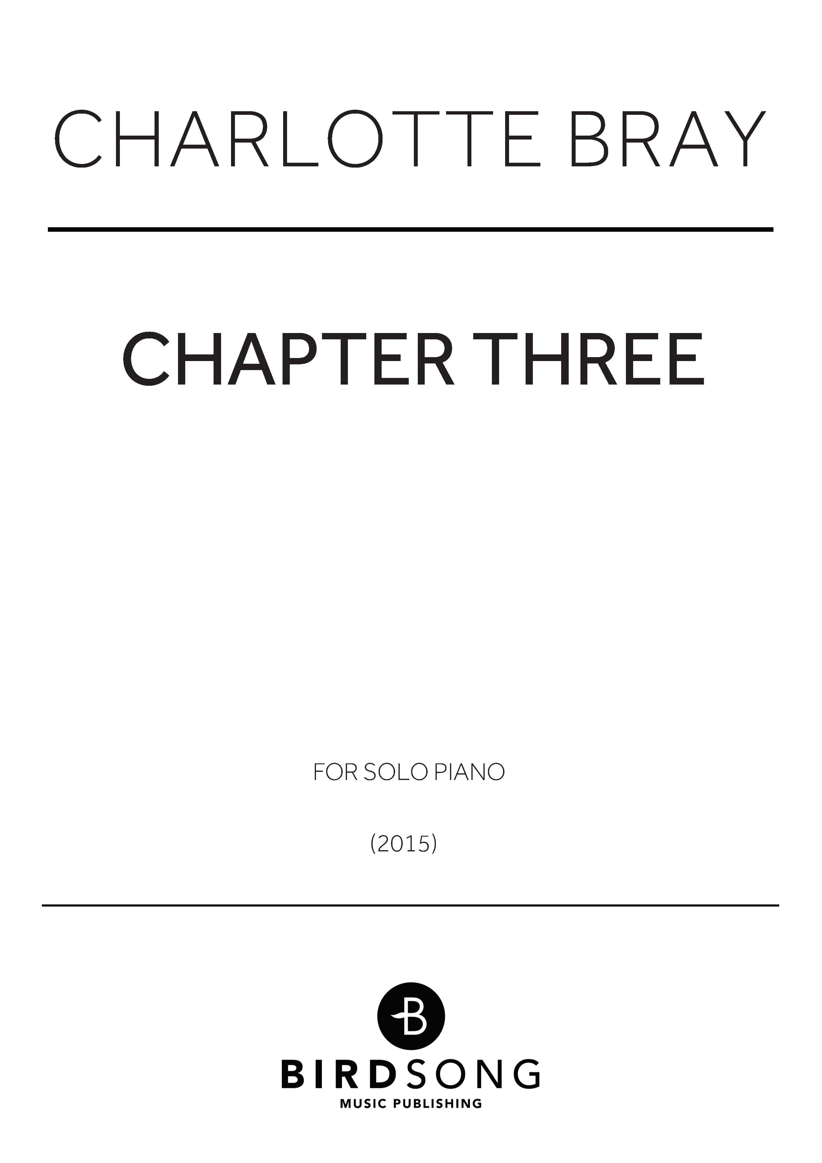 Bray - Chapter Three - Piano Solo (Digital Download)