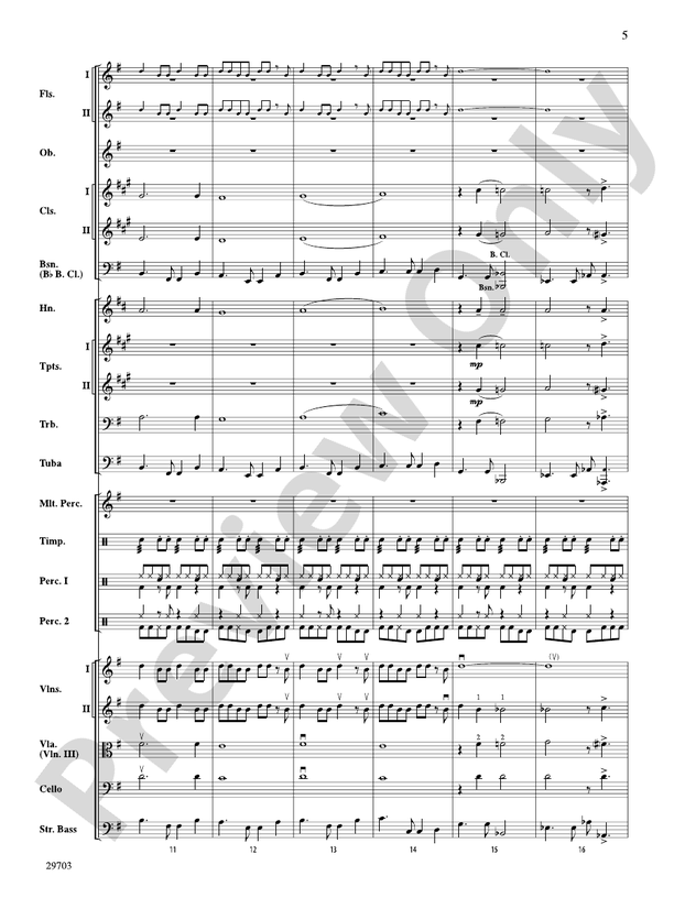 Fiesta Tropicale – Full Orchestra Conductor Score & Parts (Digital Download)