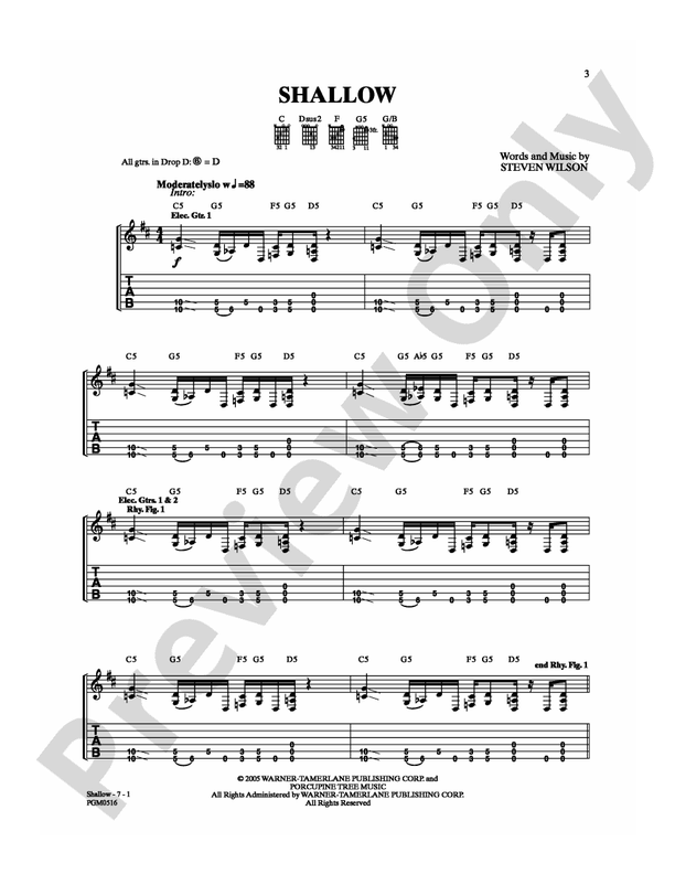Shallow - Guitar TAB (Digital Download)