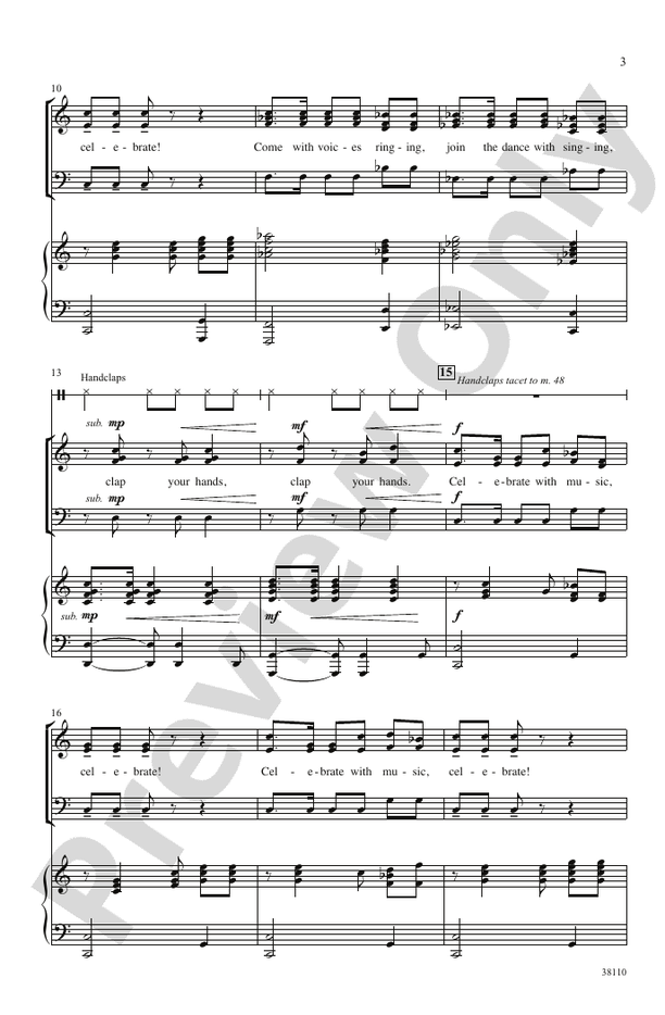 Celebrate with Music! – SAB Choral Octavo (Digital Download)
