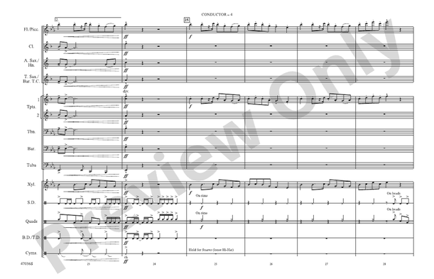 Heroes (Theme Song) – Marching Band Conductor Score & Parts (Digital Download)